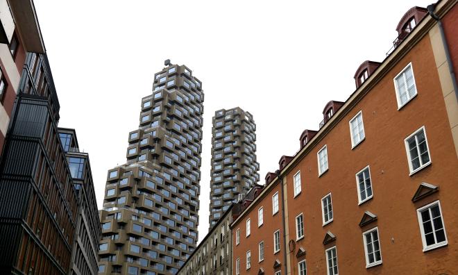 Oscar Properties bygge Norra tornen, i Stockholm. Arkivbild.