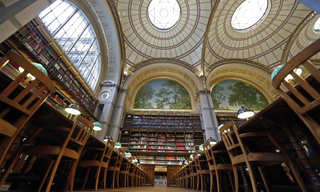 Frankrikes nationalbibliotek tar bort fyra titlar efter larm om arsenik. Arkivbild.