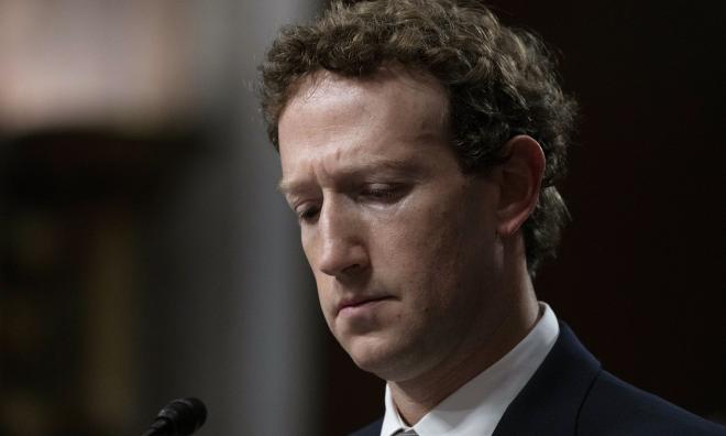 Mark Zuckerberg, högste chef på Meta. Arkivbild.