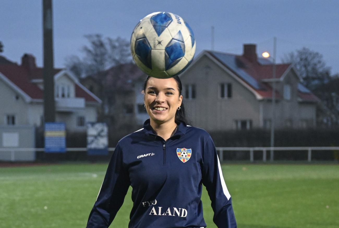 Nyförvärvet Selja Leiwo gjorde i går sin första träning med klubben.