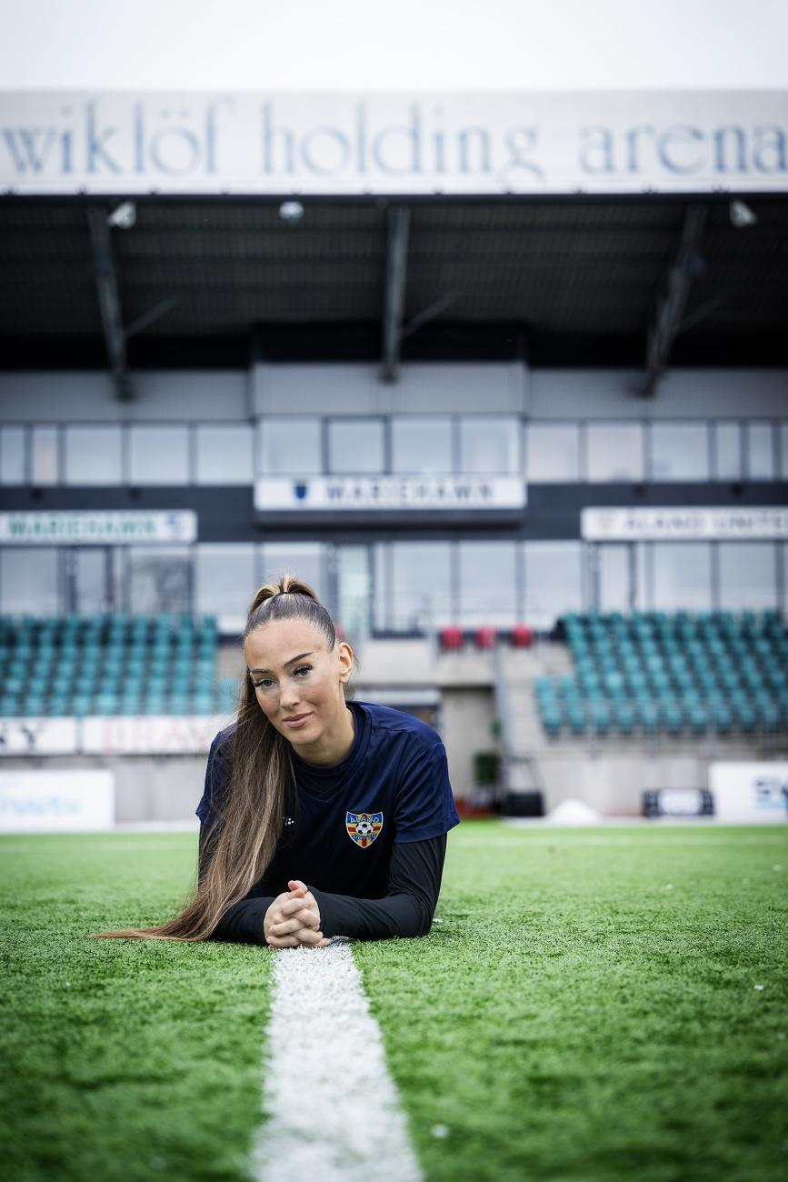 Med såväl A-landskamper som utlandssejourer på sin meritlista är Linda Nyman, 30, den mest etablerade spelaren bland Åland Uniteds nyförvärv.