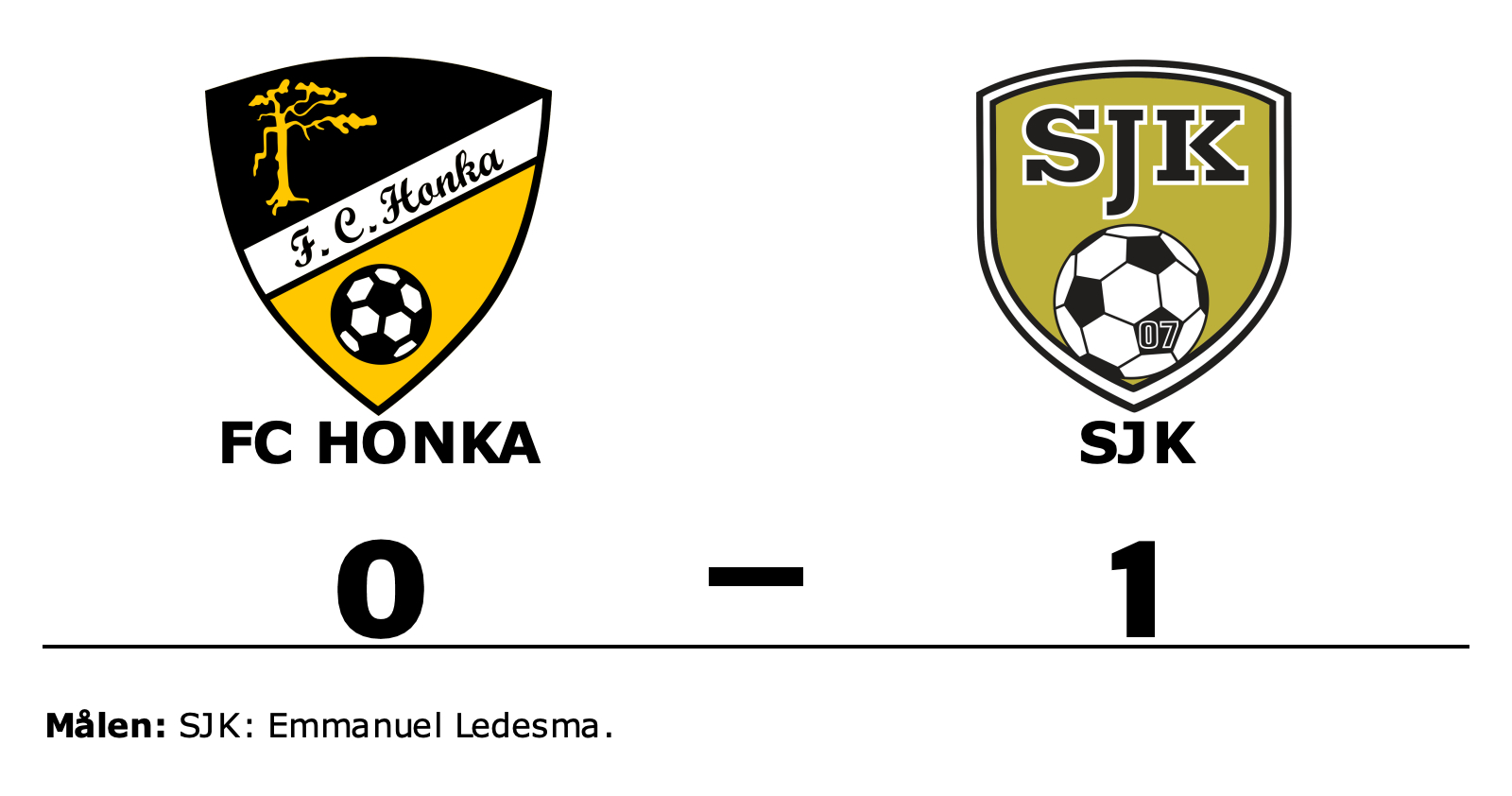 FC Honka förlorade mot SJK