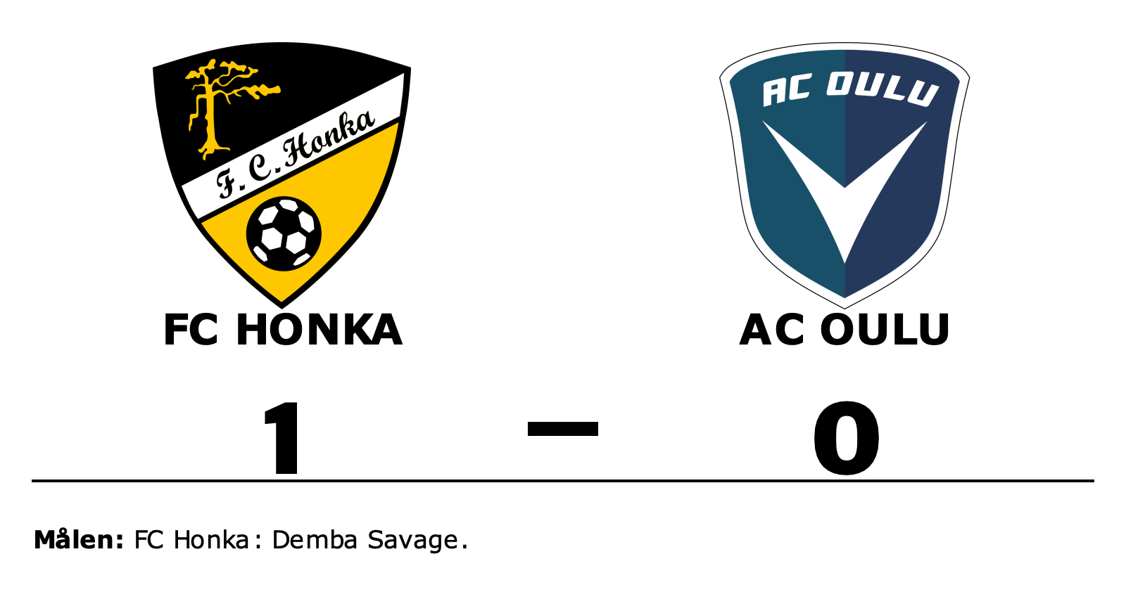 FC Honka vann mot AC Oulu