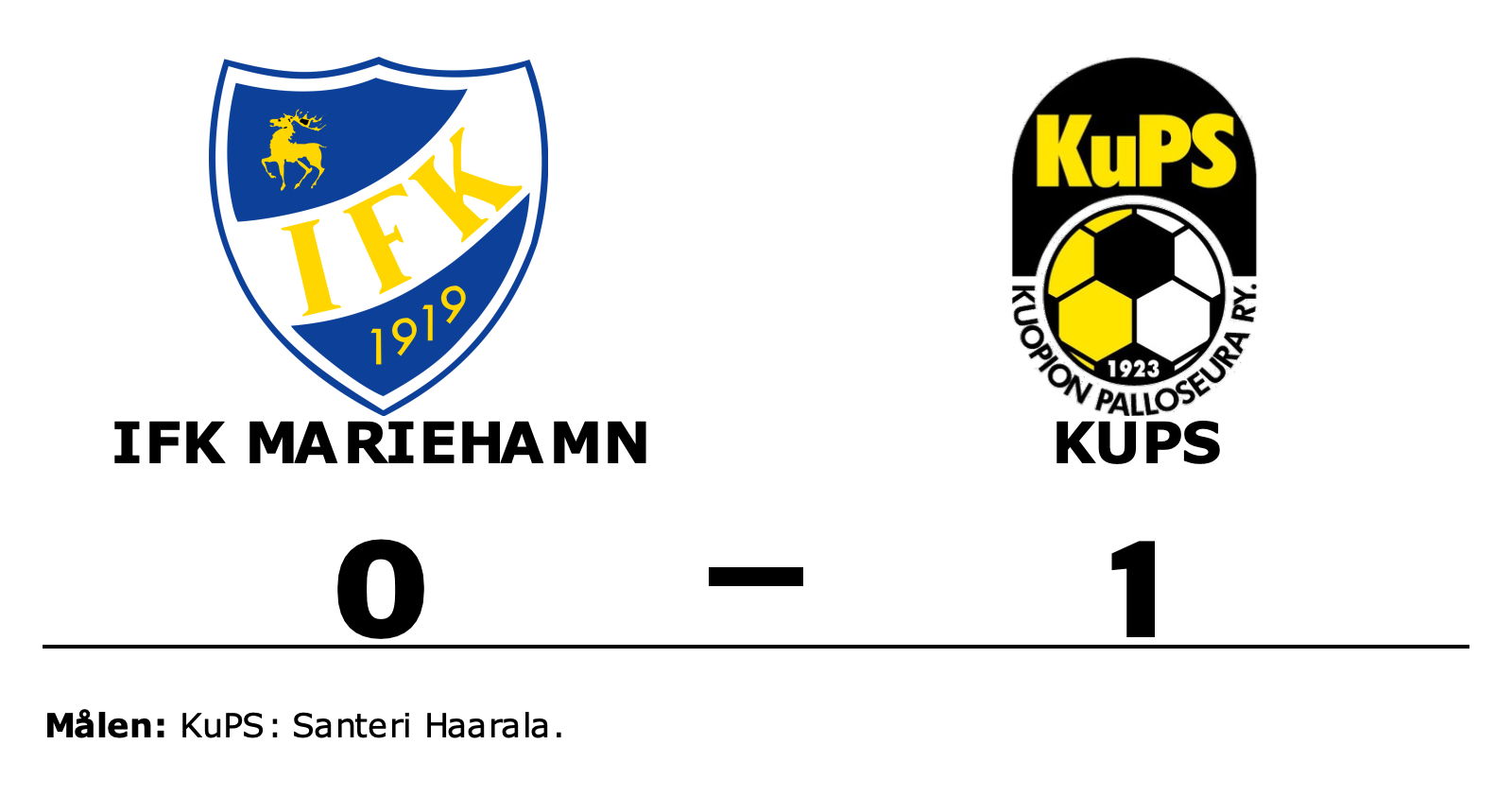 IFK Mariehamn förlorade mot KuPS
