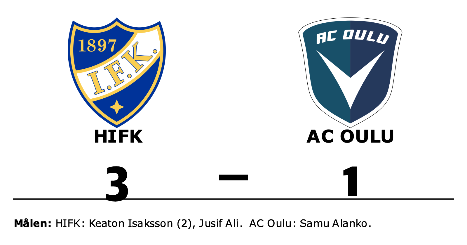 HIFK vann mot AC Oulu