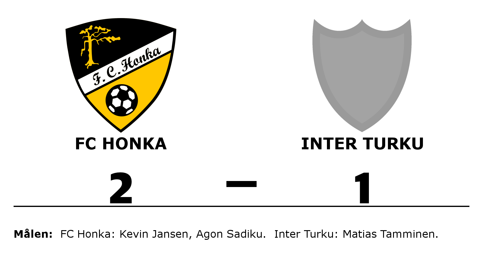 FC Honka vann mot FC Inter Turku