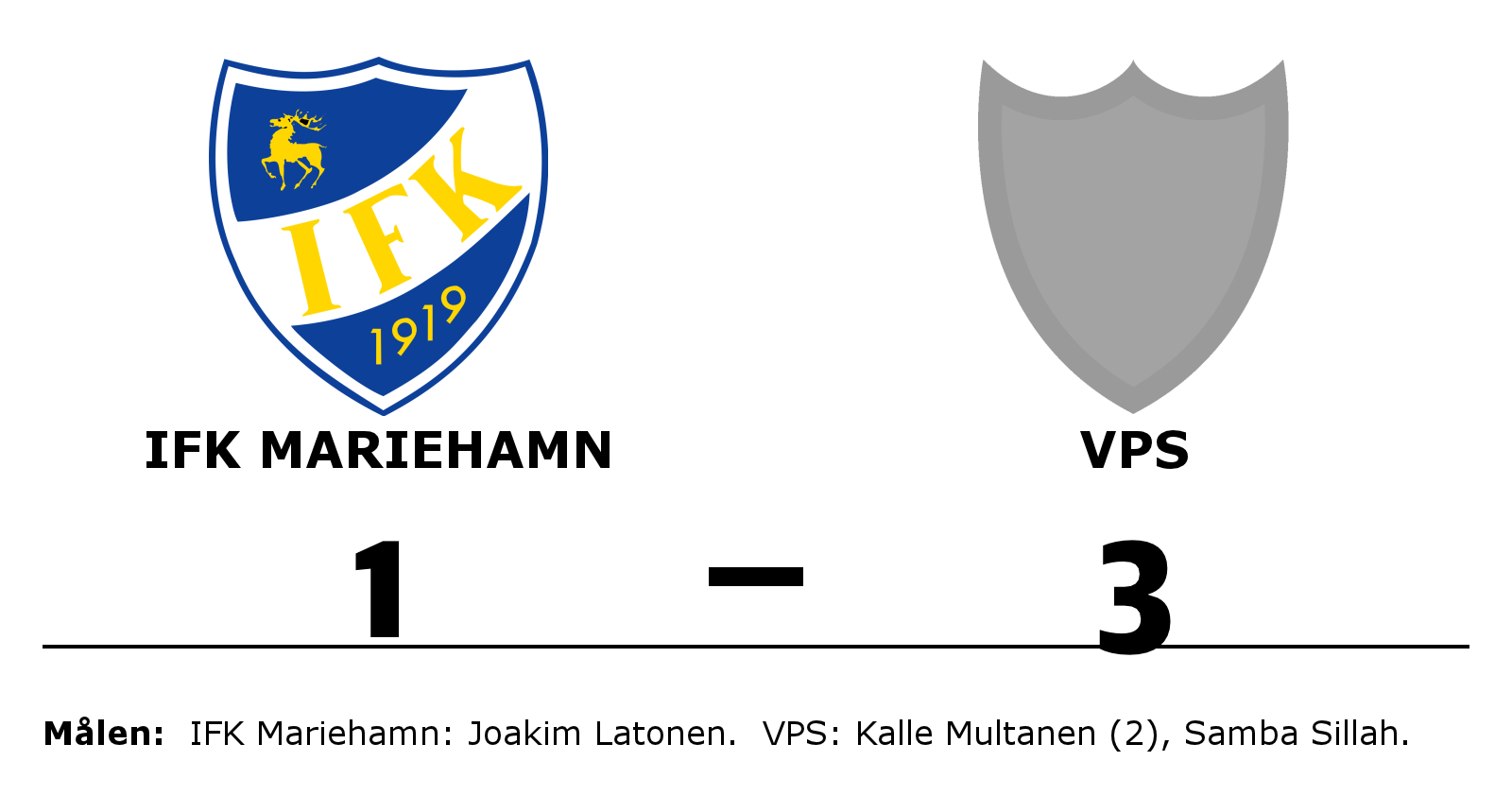IFK Mariehamn förlorade mot VPS
