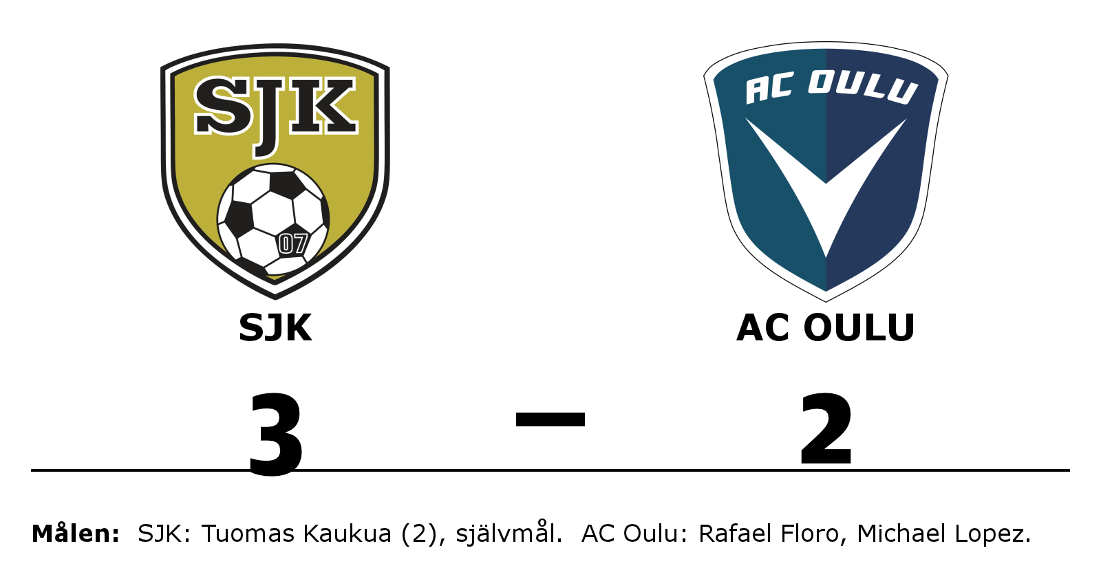 SJK vann mot AC Oulu
