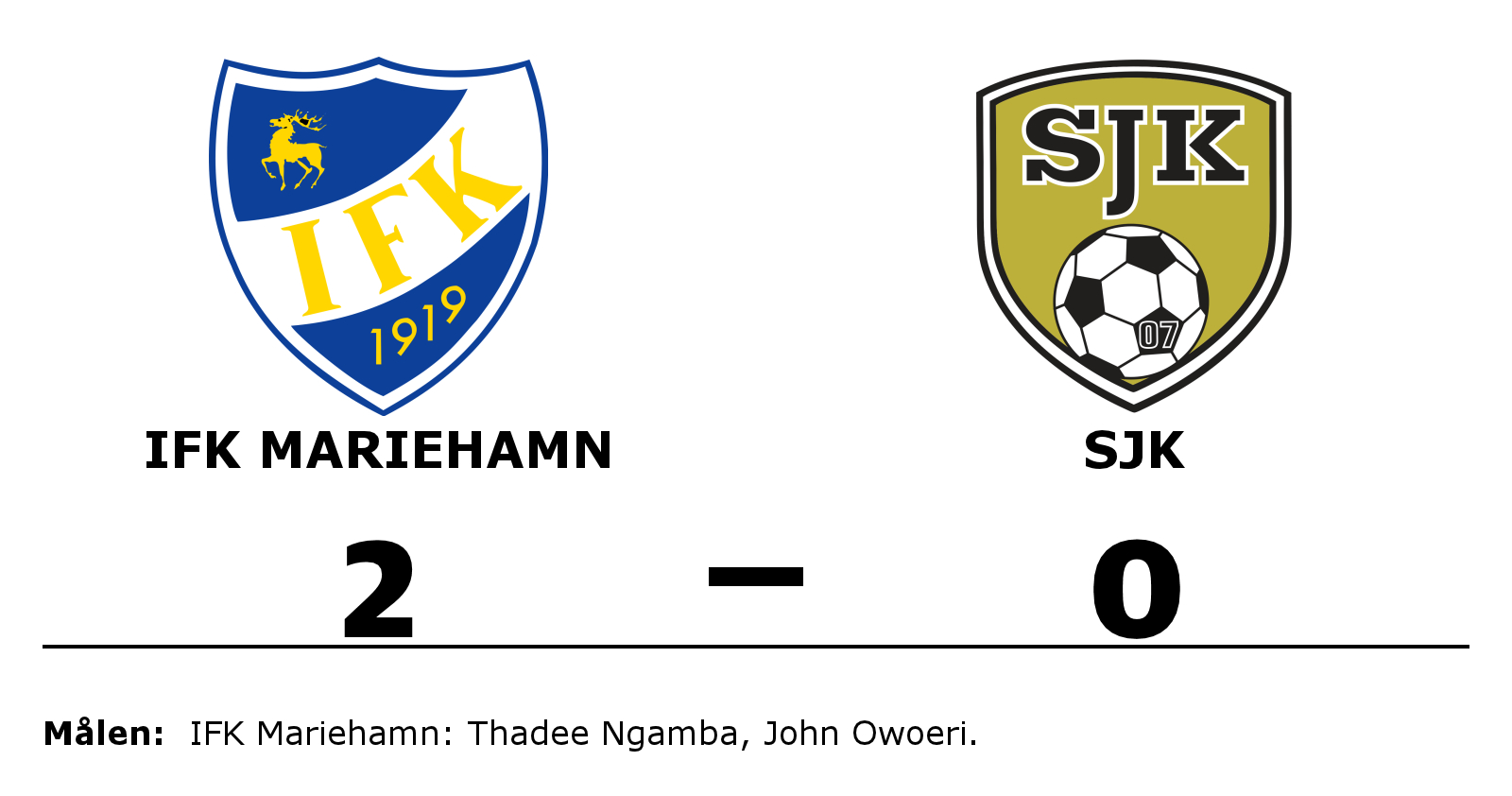 IFK Mariehamn vann mot SJK