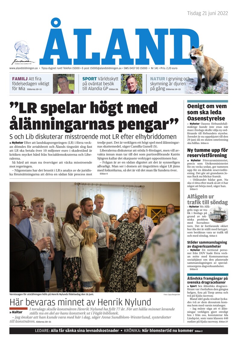 Ålandstidningen - 2022-06-21