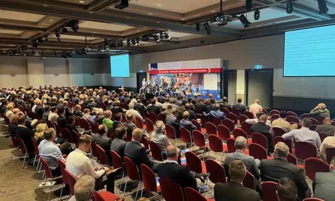 Den internationella sjöfartsbranschens största konferens Interferry conference hölls 2023 i Hobart, Australien. 2027 hålls den på Åland.<@Fotograf>Pressbild@Normal_indrag:
