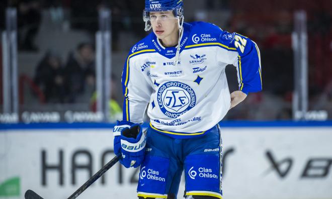 Leksands Lukas Vejdemo gjorde mål i sin debut för Tre Kronor.