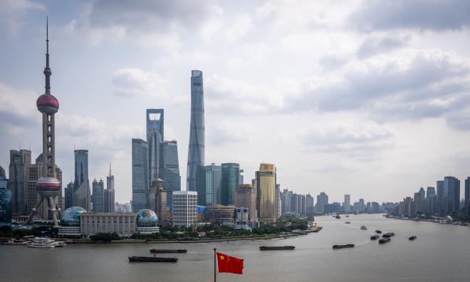 Miljonstaden Shanghai är en av städerna som sjunker i Kina, enligt en studie publicerad i Science. Arkivbild.
