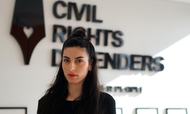 Aida Samani är senior jurist vid Civil Rights Defenders, en av flera remissinstanser som motsatt sig lagen om visitationszoner. Arkivbild.