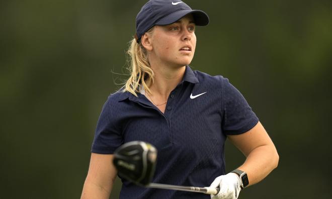 Maja Stark har börjat bra i LPGA-tourtävlingen i Kalifornien. Arkivbild.