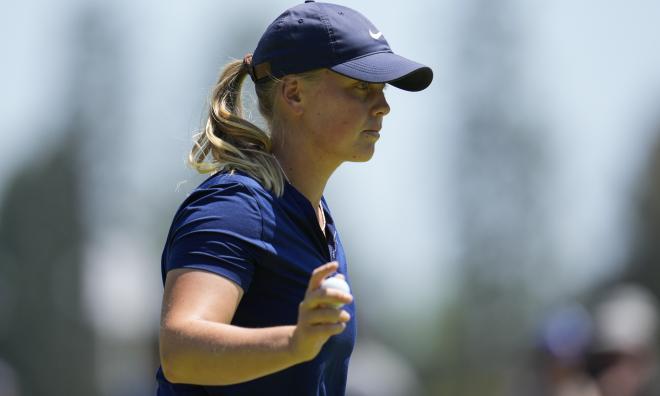 Maja Stark slutar åter i toppen på LPGA-touren i USA, tvåa efter australiensiskan Hannah Green.