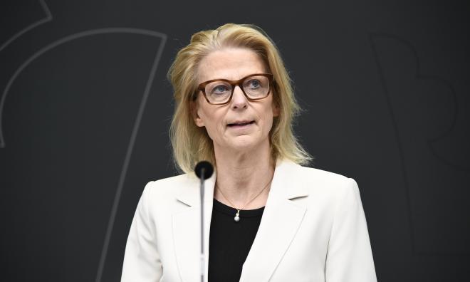 Finansminister Elisabeth Svantesson (M). Arkivbild.