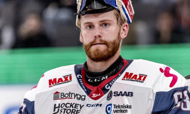 Marcus Högberg, här i Linköpings dress, är klar för NHL-klubben NY Islanders. Arkivbild.