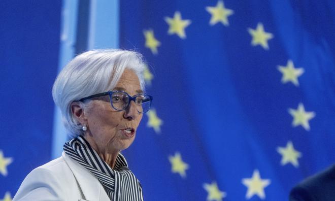 Christine Lagarde, ordförande för Europeiska centralbanken (ECB). Arkivbild.