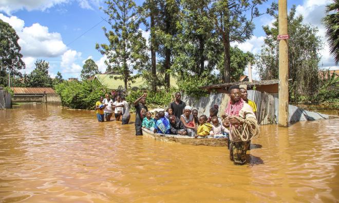 Githurai i Kenyas huvudstad Nairobi har drabbats hårt av översvämningarna.