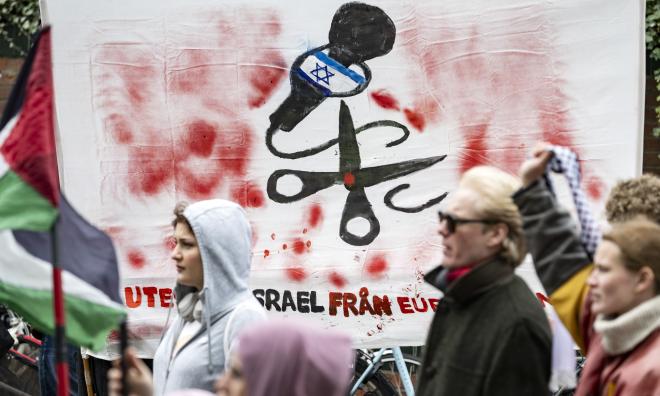Eurovision Song Contest arrangeras i Malmö mellan 7 och 11 maj. Kriget mellan Israel och Hamas har rört upp starka känslor runt om i Europa kring musiktävlingen. Arkivbild.