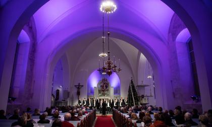 Mariehamnskvartetten, kör, konsert, julkonsert i Jomala kyrka