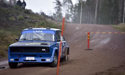 Gunnar Jansson, tävlar, Lada, Rally, backrace,  Sund, backrace