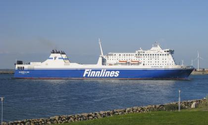 Finnlines ersätter i slutet av januari fartyget Finnfellow med det större fartyget Europalink.@Foto:Jorchr/Wikimedia