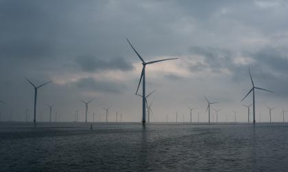 wind power station in the sea in Netherlands *** Local Caption *** @Bildtext:Försvarsmakten har stoppat 334 vindkraftverk i framför allt Ålands södra havsområden.
<@Foto>Foto: iStock