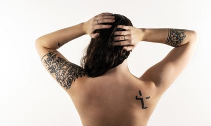 Emma Eriksson, Tatuering, tatueringar,  *** Local Caption *** @Bildtext:Emma Erikssons tatueringar påminner henne om olika saker.@Normal:<@Foto>Foto: Daniel Eriksson