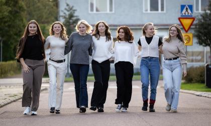 Olivia Eriksson, Amira Scott, Ida-Maria Eriksson, Stella Branér, Lovis Nilsson, Saga Lindholm och Julia Valkeapää.Daniel Eriksson