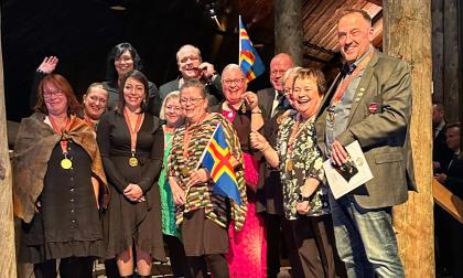 Den åländska delegationen i Rovaniemi hade all orsak att fira.