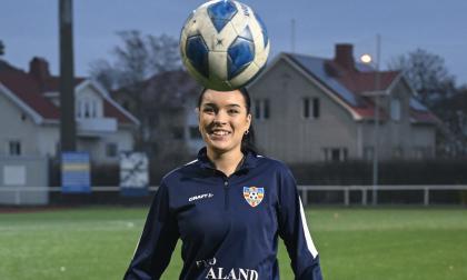 Nyförvärvet Selja Leiwo gjorde i går sin första träning med klubben.
