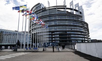 Liberalerna, Centern och Moderat samling fortsätter samarbetet med Svenska folkpartiet inför valet till Europaparlamentet. På bilden syns parlamentets säte i Strasbourg. 