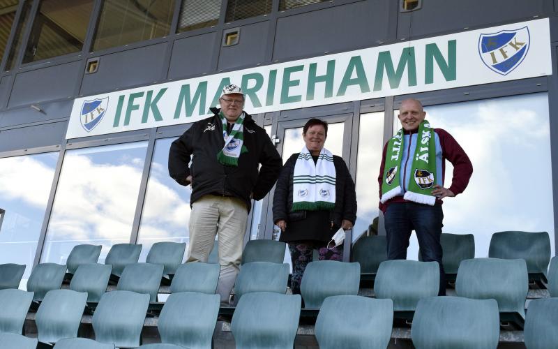 Fotboll, IFK Mariehamn, Sune Eriksson, Ann Forsbom-Greiff, Dick Sirén