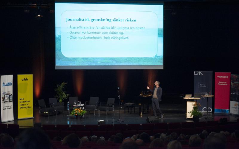 Anders Hagärstrand, journalist, Näringslivsdagen, Ålands Näringsliv, panel