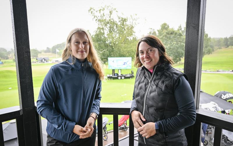 Golf, Ladies european tour på golfbanan i KAstelholm, Emma Lindman, Anna-Karin Salmén