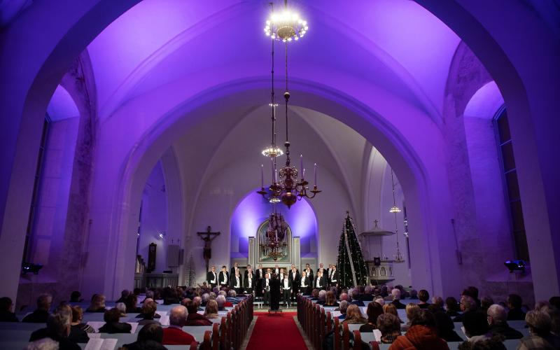 Mariehamnskvartetten, kör, konsert, julkonsert i Jomala kyrka