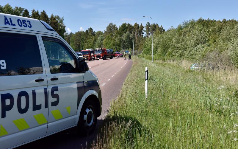 Trafik, olycka p Hammarlandsvgen