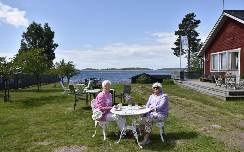 Margaretha Möller, Barbro Fagerlund, besökare, Kreativ runda, Åland 100