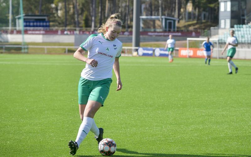 Fotboll, Wiklöf Holding Arena, WHA, IFK Mariehamn – Jomala IK, Cajsa Kronström