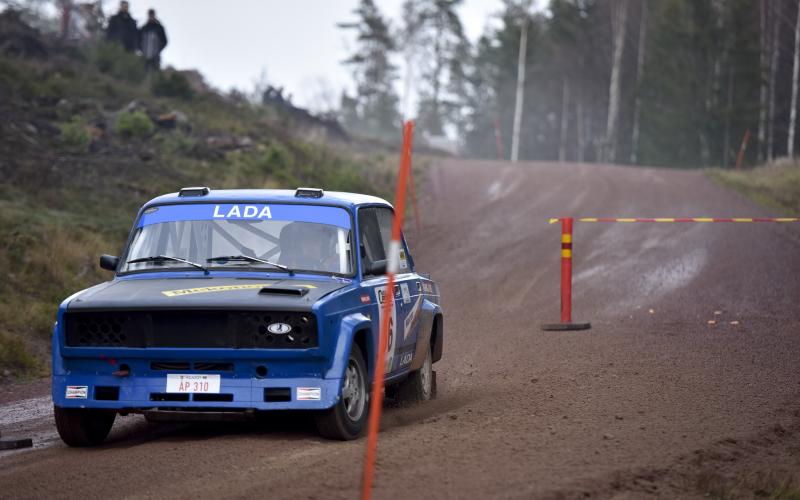 Gunnar Jansson, tävlar, Lada, Rally, backrace,  Sund, backrace