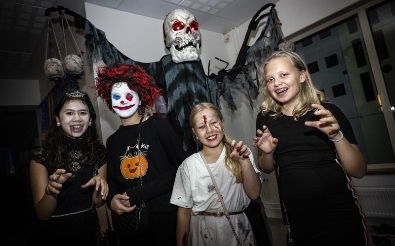 Halloween, halloweenfest på Strandnäs skola