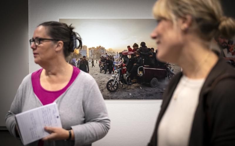 Ålands konsthistoriska museum, Ålands fredsinstitut, utställning av Rauli Virtanen, foto, Afghanistan, Sia Spiliopoulou Åkermark, Liz Lindwall