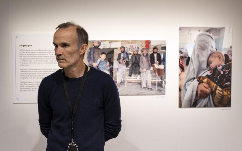 Ålands konsthistoriska museum, Ålands fredsinstitut, utställning av Rauli Virtanen, foto, Afghanistan, Graham Robins