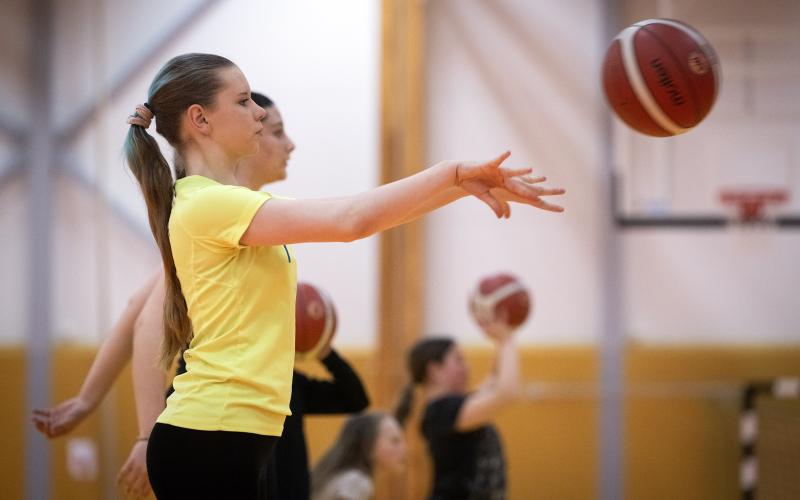 Sedan starten för två år sedan har Lemlands IF Basket blivit en förening med fler än 20 spelare i två olika åldersgrupper. På bilden Viktoria Stepanova.<@Fotograf>Daniel Eriksson