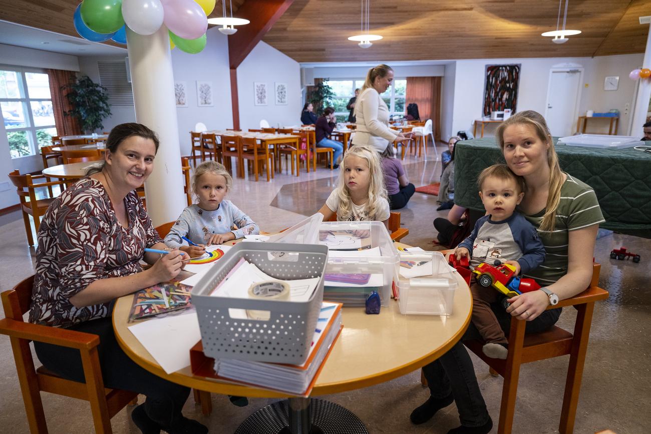 Nationella babydagen, familjekafé på Margarethagården, 