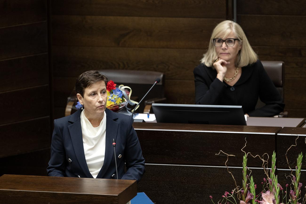 Landshövding Marine Holm-Johansson betonade behovet av tydlig behörighetsfördelning mellan Åland och Finland. 